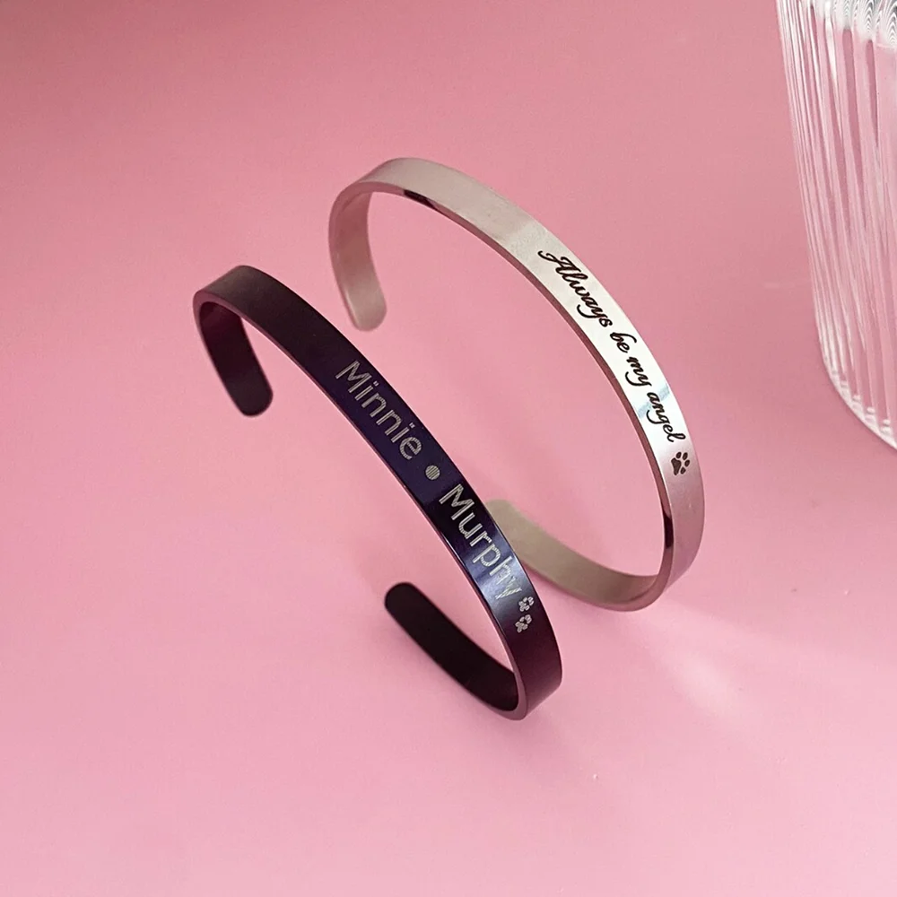 

Индивидуальные браслеты с именами, универсальные для повседневного ношения, праздничные подарки, изготовленные из нержавеющей стали.