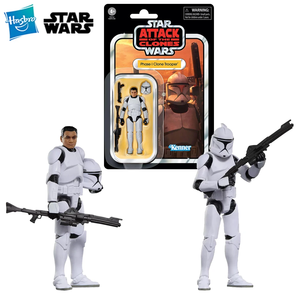 

[В наличии] Фигурка Hasbro STAR WARS The Vintage Collection Phase I Clone Trooper, масштаб 3,75 дюйма, модель для сборки, игрушка