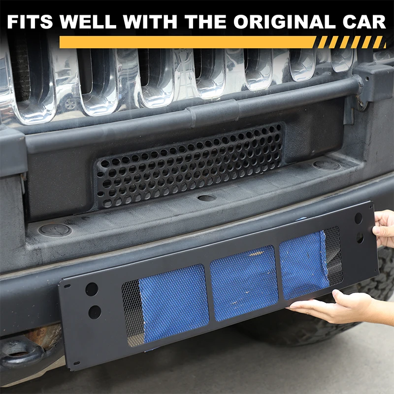 For Hummer H2 2003-2009 Front Grille Cover Lower Bumper Anti-Insect Guard Aluminum Accessories Replacement part