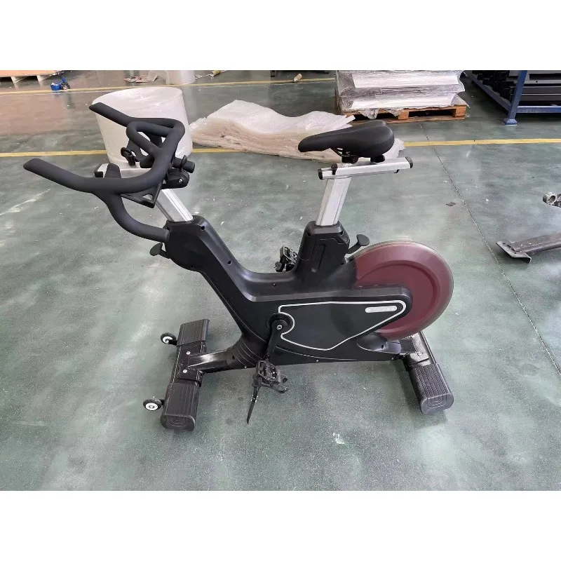 Aerobic Indoor Exercise Bike with Oversized Steel Frame & Magnetic Flywheel Commercial Fitness Equipment for Bodybuilding