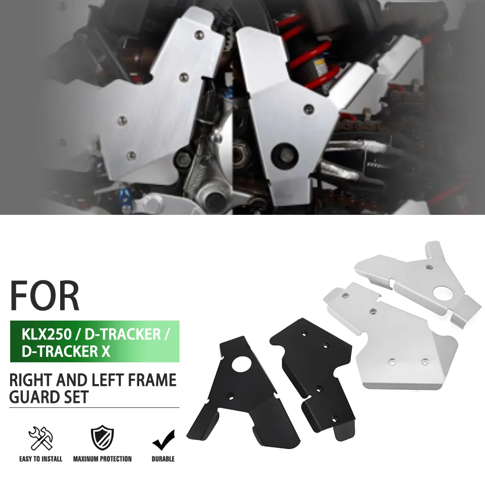 

Motorcycle CNC Right Left Frame Guard Set For Kawasaki KLX250 D-TRACKER D-TRACKER X 1993-2017 2018 2019 2020 KLX 250 D Tracer X