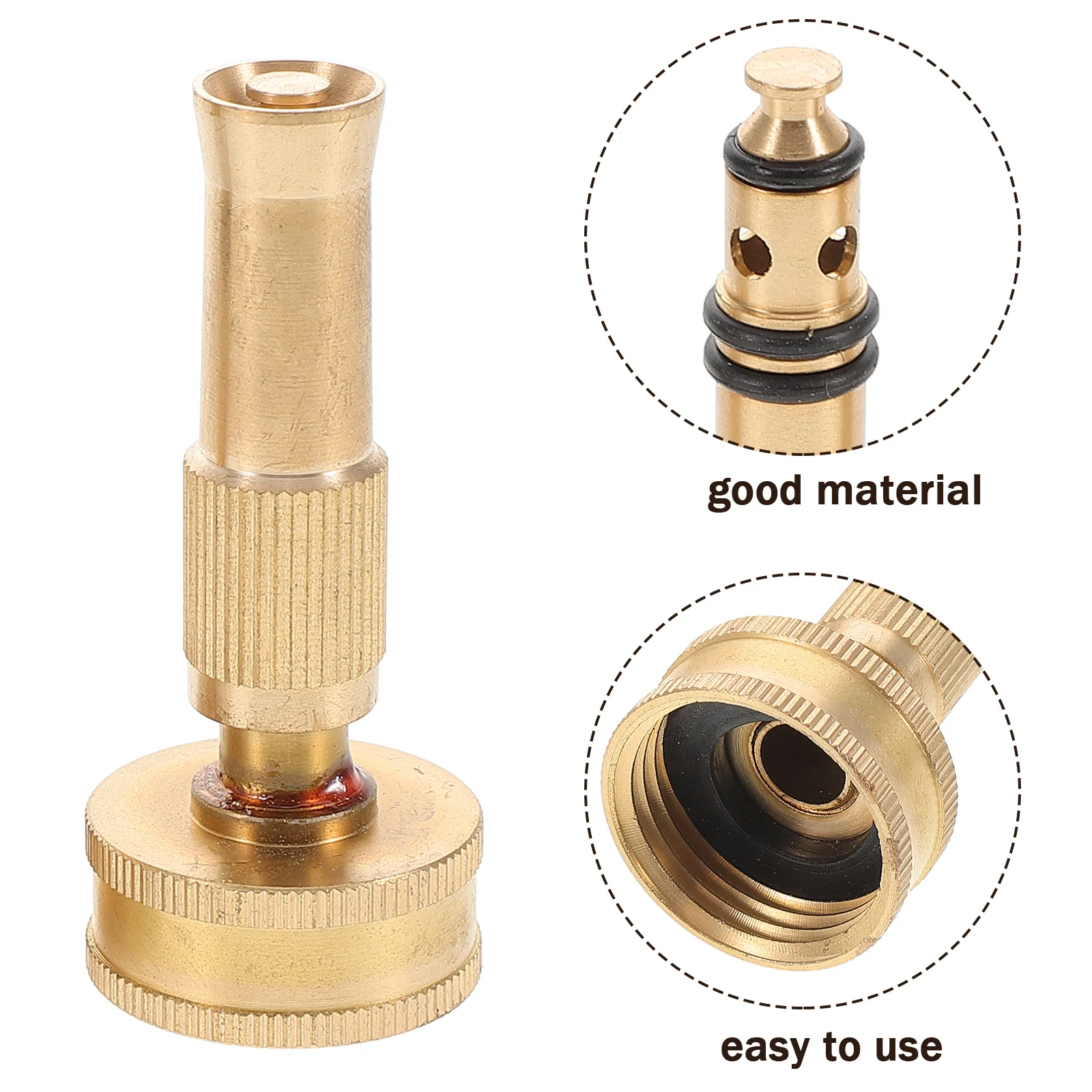 2 قطعة فوهة التغشية النحاسية موصل ارتداء مقاومة للاستخدام الآمن طويلة الأمد خرطوم المياه خرطوم البخاخ الفوهات فوهة الرش #6