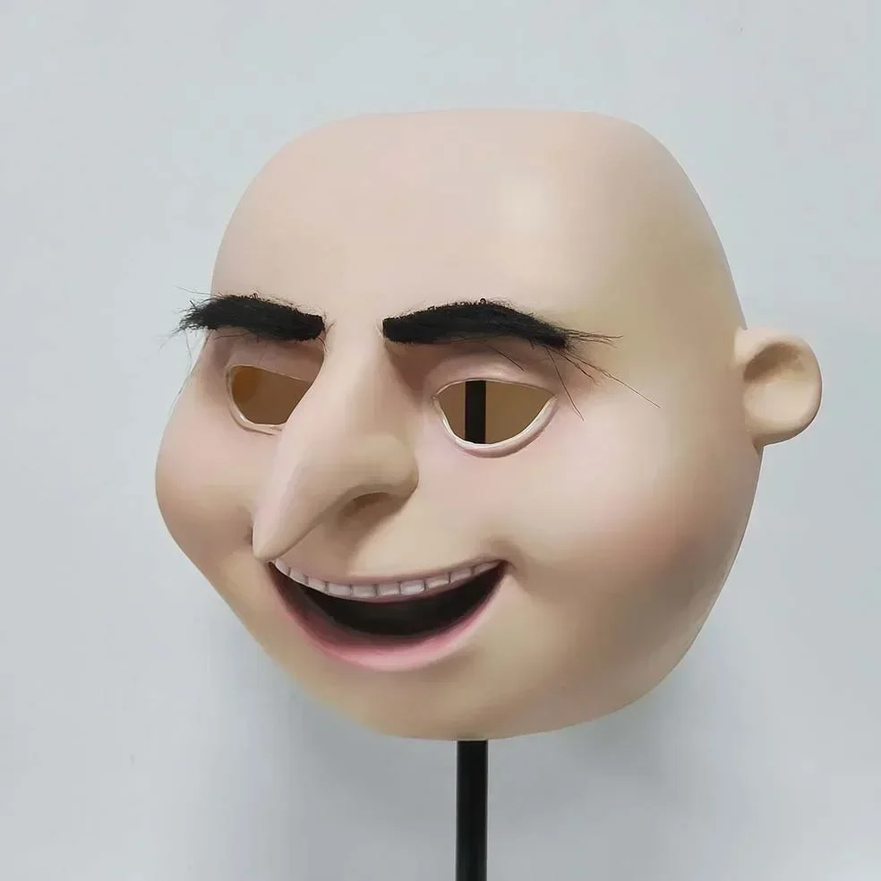 애니메이션 풀 헤드 마스크 Gru 코스프레 마스크 할로윈 멋진 드레스 라텍스 마스크 코스프레 파티 소품 Gru Mask Add Bunny Mask Women Men