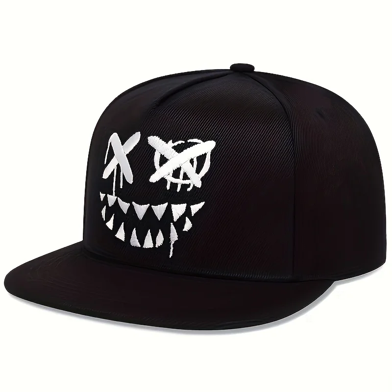 Czapka męska hip-hopowa spersonalizowana haftowana czapka z daszkiem regulowana bawełniana czapka typu snapback wiosna lato odkryty kapelusz