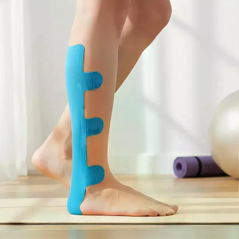 

10Pcs Achilles Tendon Support Tape Athletic Precut Breathable Tape for Ankle Sports Injury Aid Exercise Usage