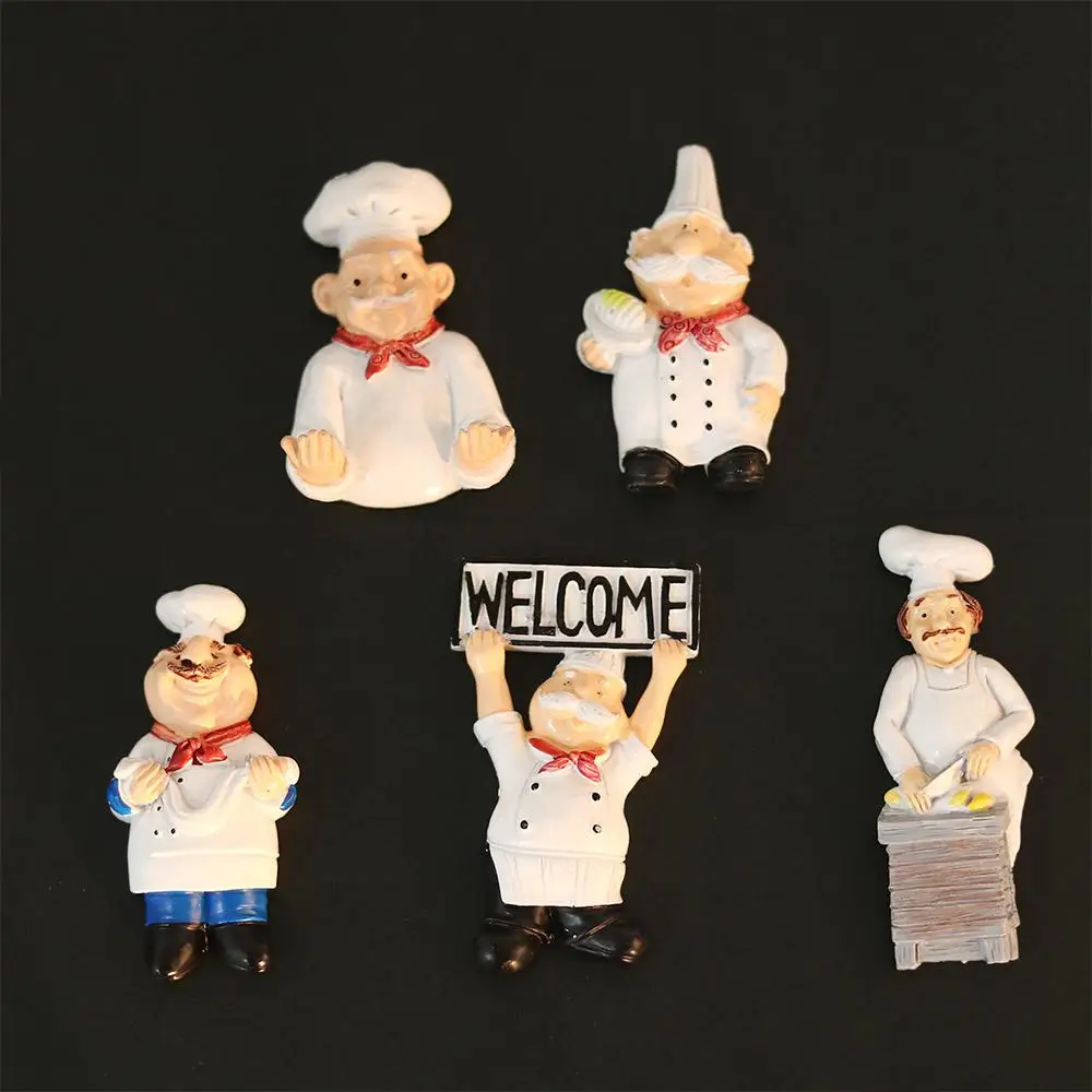 Kitchen Cartoon Magnetic Cook Decorative Chef Board Stickers Message Sticker Fridge Magnets Note Holder