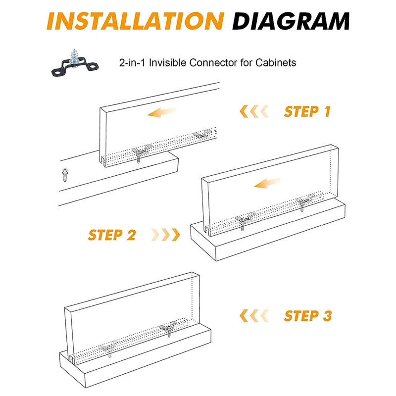 Attache invisible 2 en 1, rainurage rapide, calcul du ket, base de toupie de travail, base de tondeuse, rainurée pour armoire, armoire