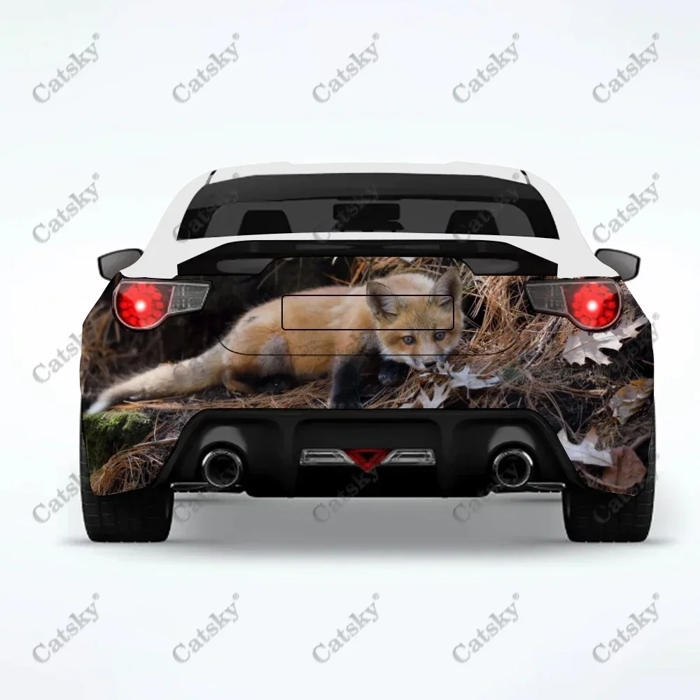 

fox animal Car stickers truck rear tail modification painting suitable for truck pain packaging accessories decals