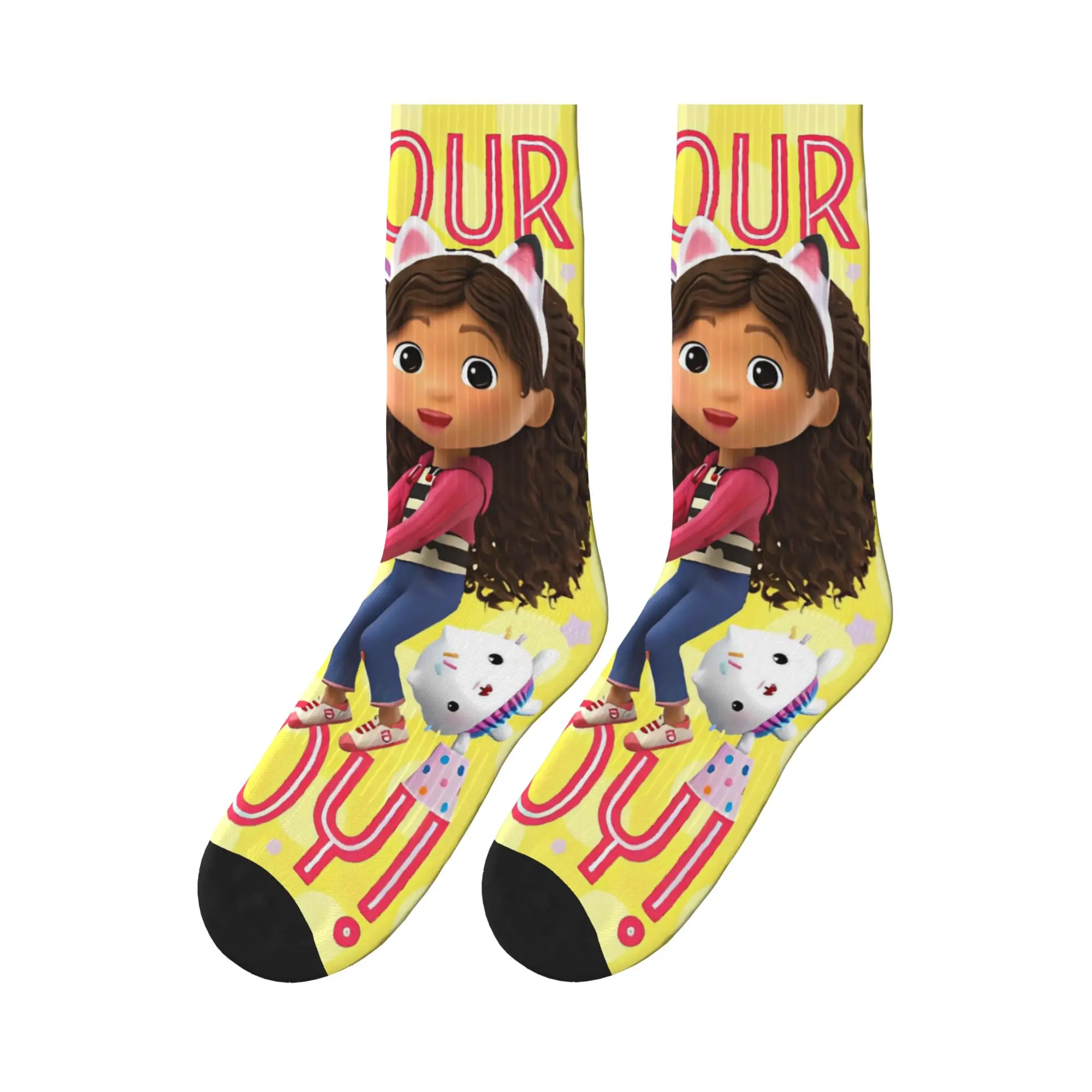 

Men Socks G-gabbys DollhouseBirthday Card (5) Stockings Spring Harajuku Comfortable Socks Graphic Skateboard Anti Skid Socks