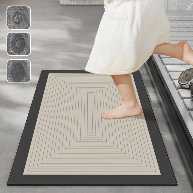 Super Absorbent Bath Mat Quick Drying Bathroom Rug Napa Skin Entrance Doormat Tapis Easy Clean alfombras para bano Toilet Carpet