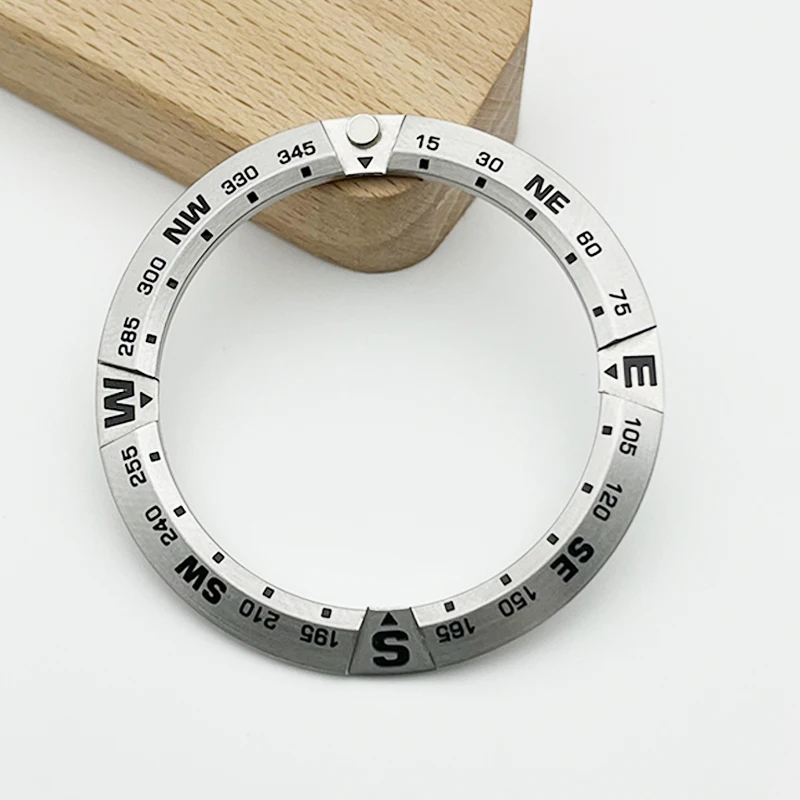 Stainless Steel Bezel Insert Size 41X32MM Suitable For LX SNR025 SNR027 King Samurai SNR025J1 SNR029J1 And Other Watch Cases