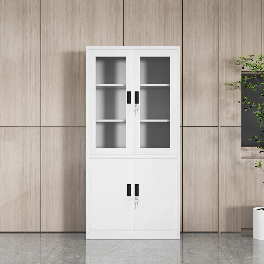2026 Adjustable Modern Iron Steel Wooden Office File Cabinet School Warehouse Gym Workshop Home Office Hotel Hospital Basement U