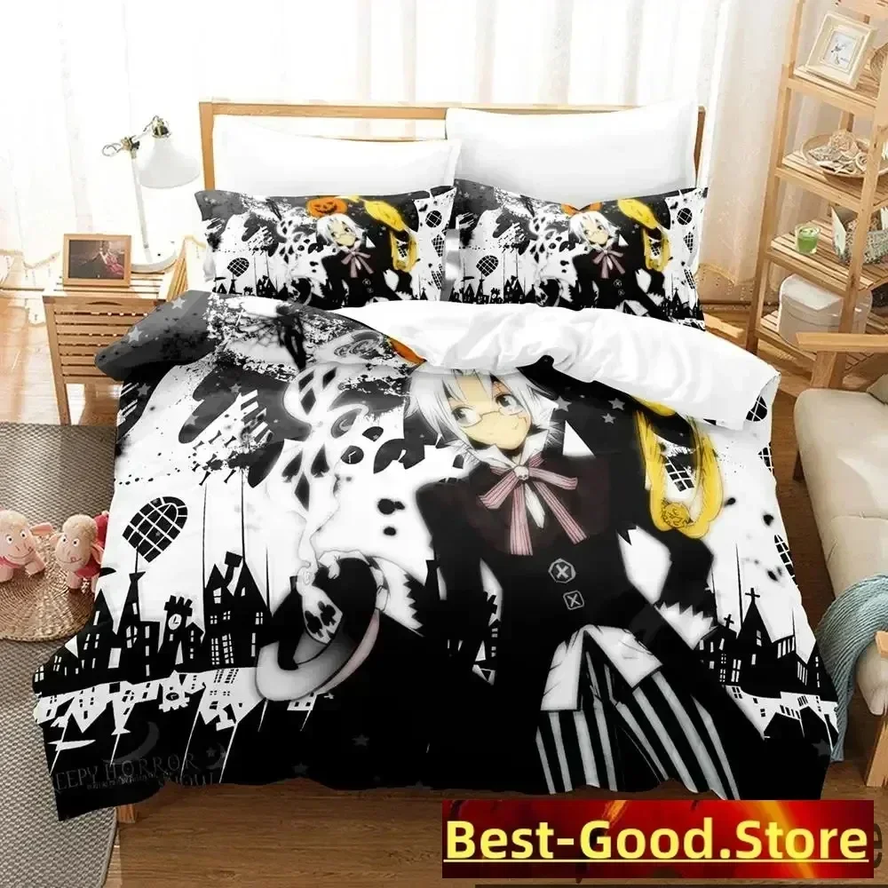 

3D Print Anime D.Gray-man Bedding Set Duvet Cover Bed Set Quilt Cover Pillowcase Comforter king Queen Size Boys Adult Bedding
