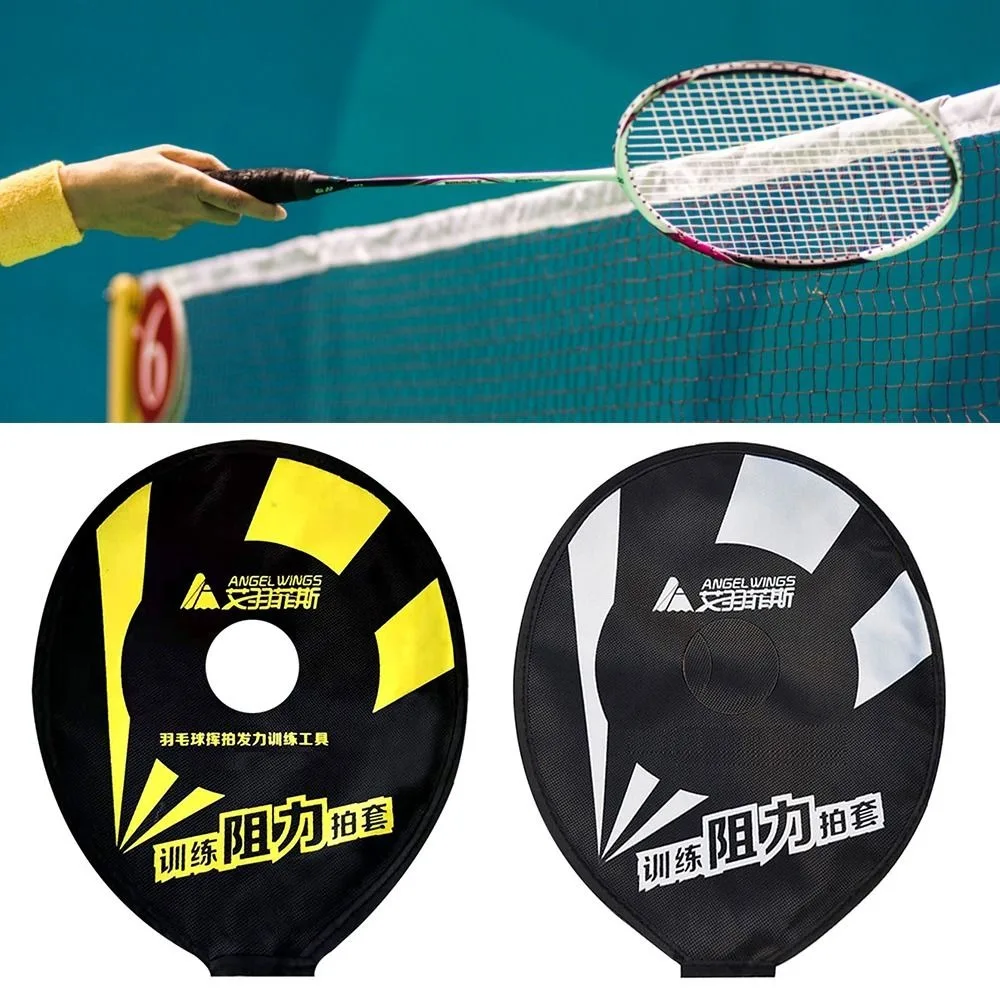 

Canvas Badminton Racket Resistance Cover Black Blue Training Racquet Sleeves Wrist Strengthen Accessories Strength Exerciser