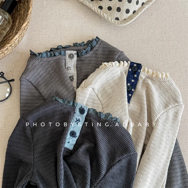 

2025 Autumn Children's Clothing New Children's Autumn Clothing Long-sleeved T-shirt Girls' Shirt Bottoming Shirt