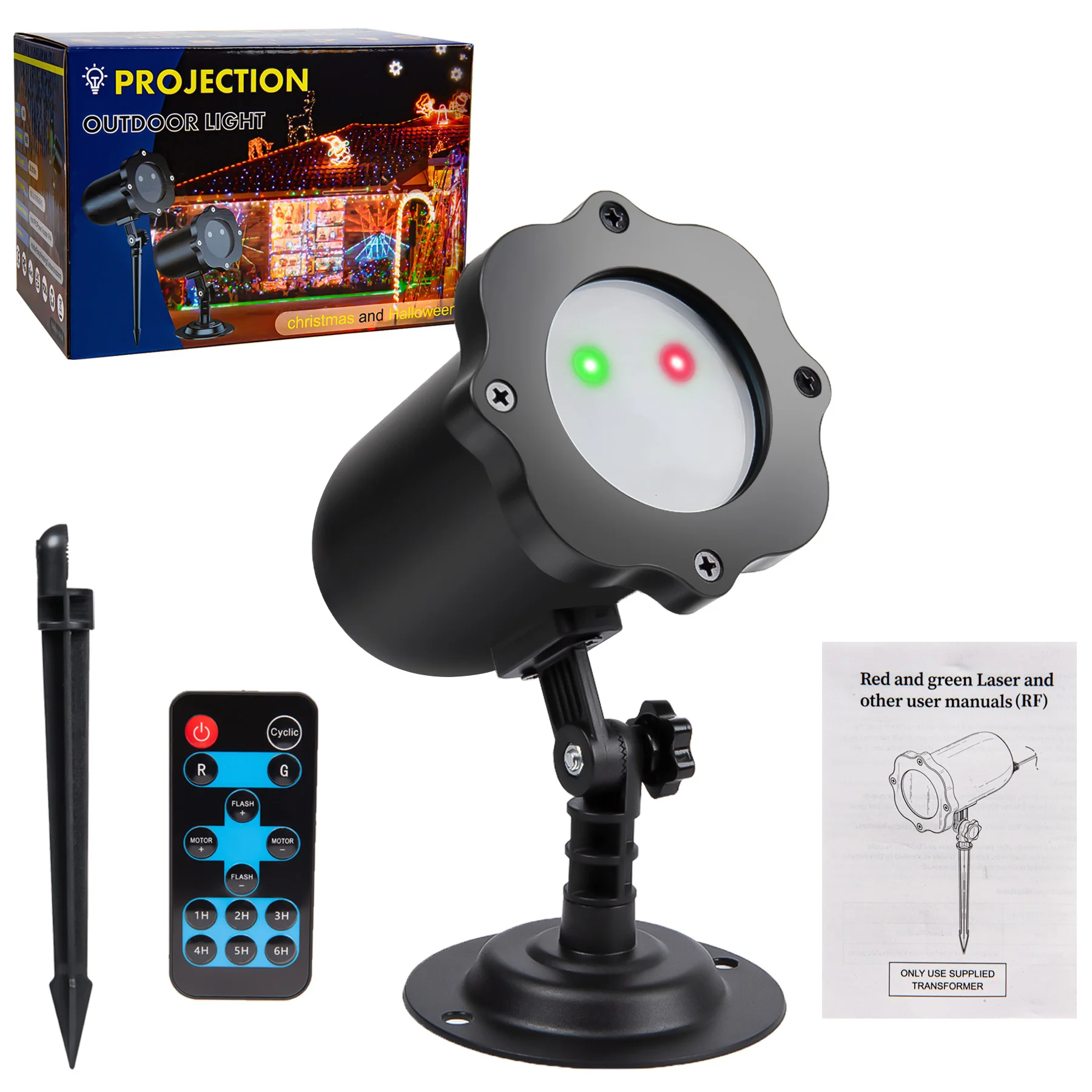 

Рождественский проектор звездного неба, 16 праздничных узоров, красно-зеленые звездные огни, декор для вечеринок в помещении и на улице.