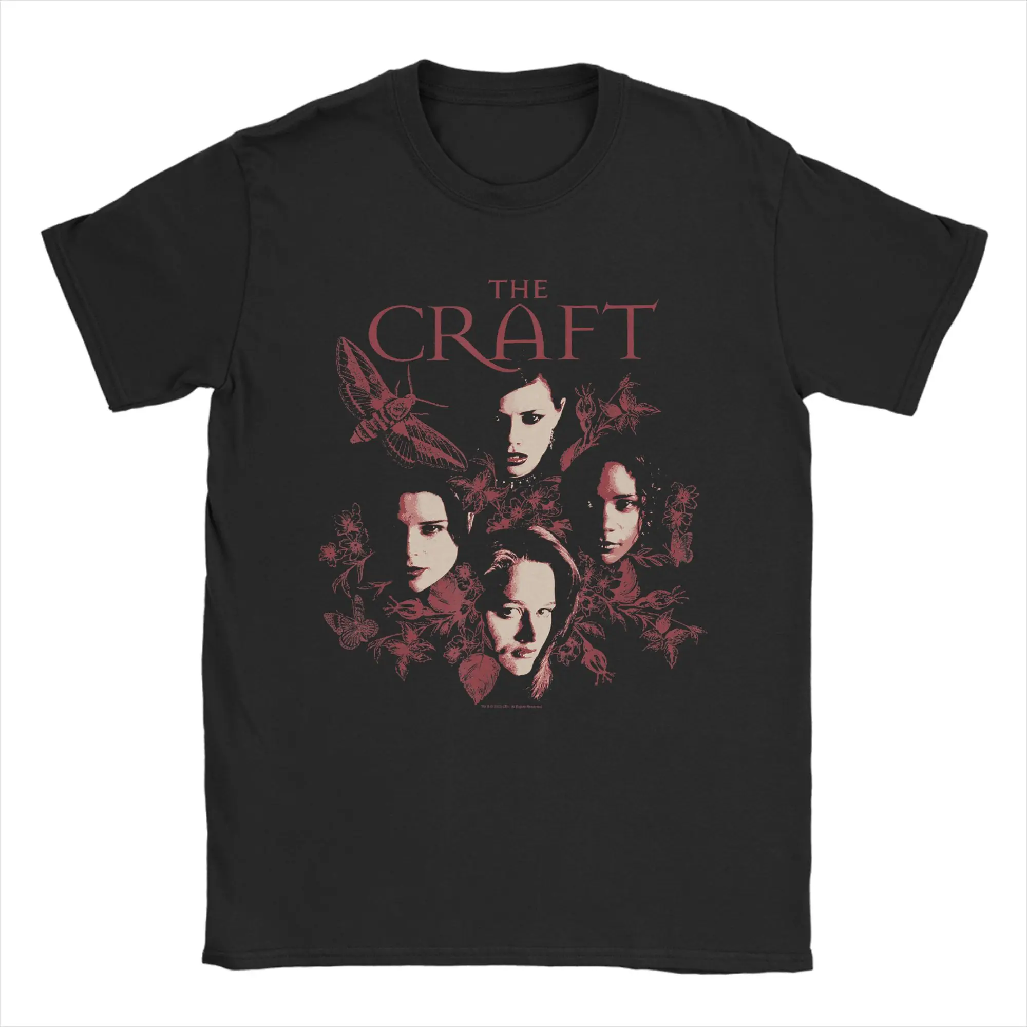 Men's The Craft Earth Witch Red Flowers Goth 90s Movie T Shirt Cotton Tops Novelty Short Sleeve O Neck Tees Party T-Shirts