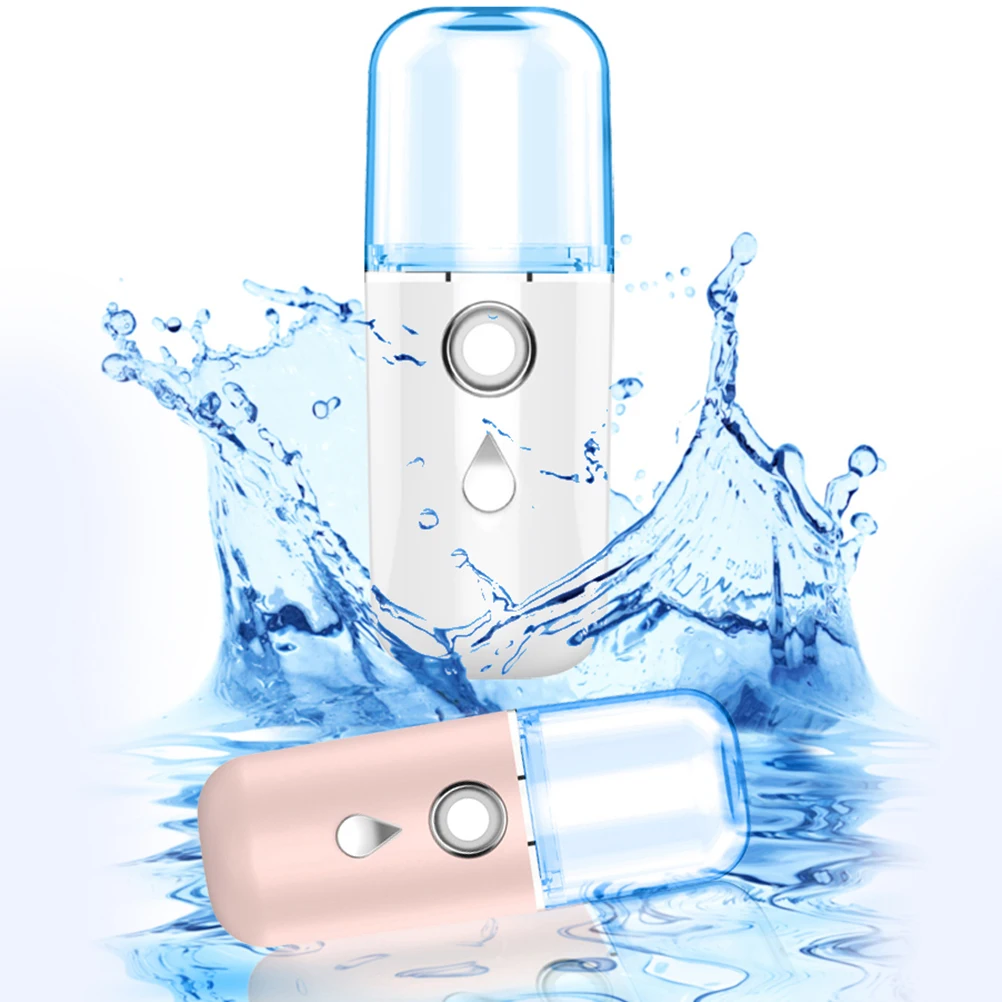 

USB Charged Portable Humidifier Mini Face Steamer Nano Spray Handheld Beauty Device Water Replenishment Instrument Fine for Skin