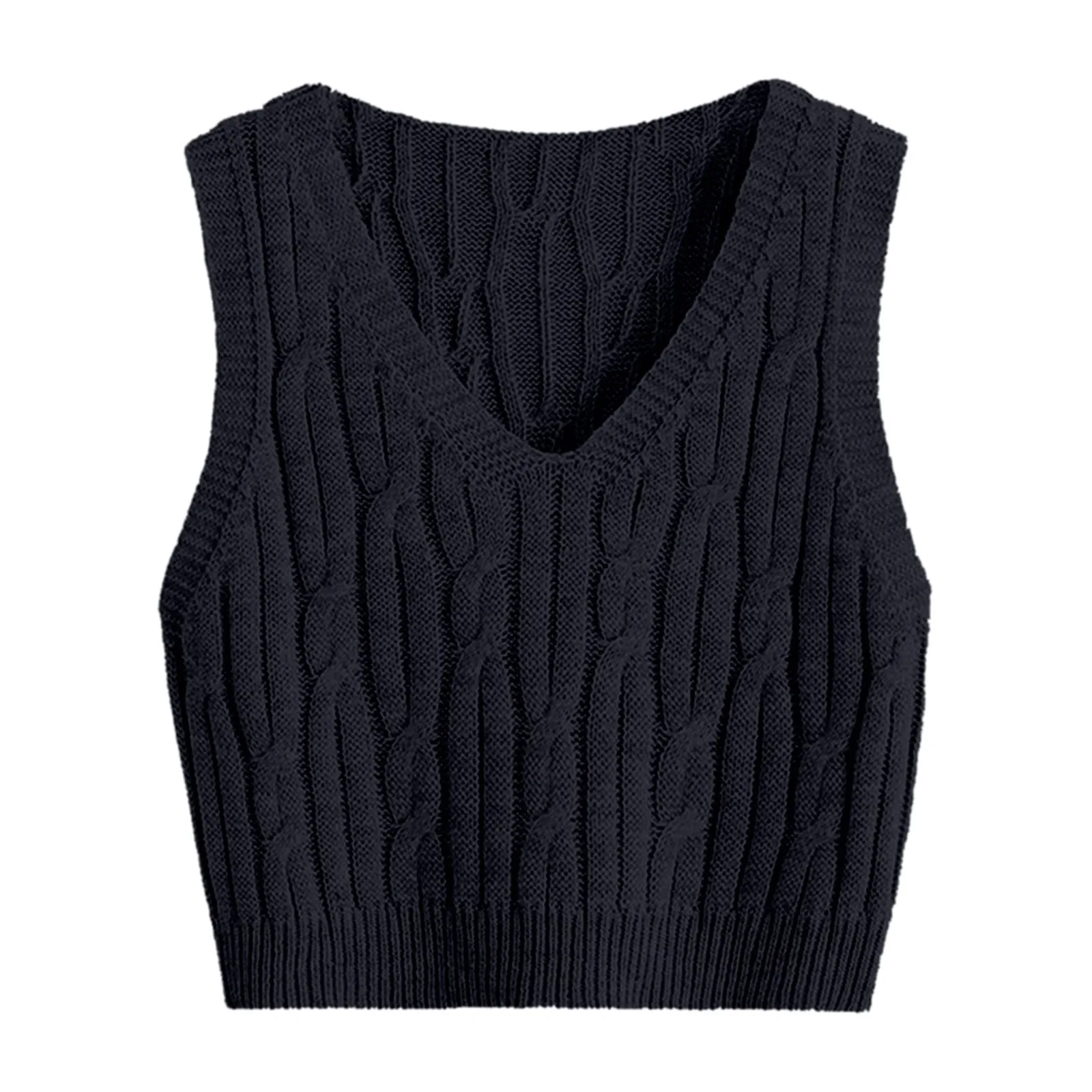 Knitwear Women's Fashion sweater vest Spring Autumn Style Outer Loose Sleeveless Undershirt Sweater Vest Women Tops