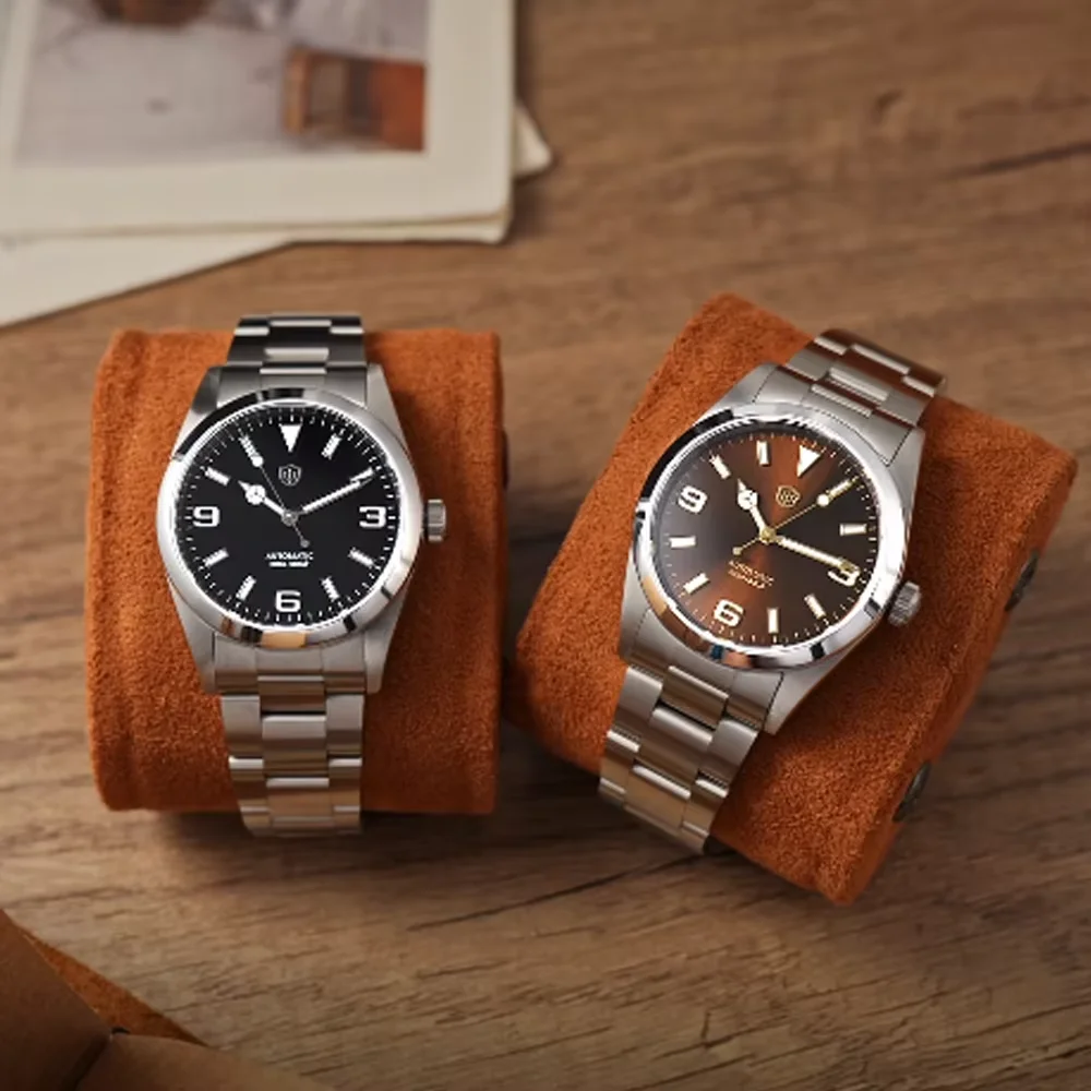 

Watchdives WD6610 Роскошные часы Miyota 9015 Механические часы из нержавеющей стали 100 м Водонепроницаемые сапфировые наручные часы