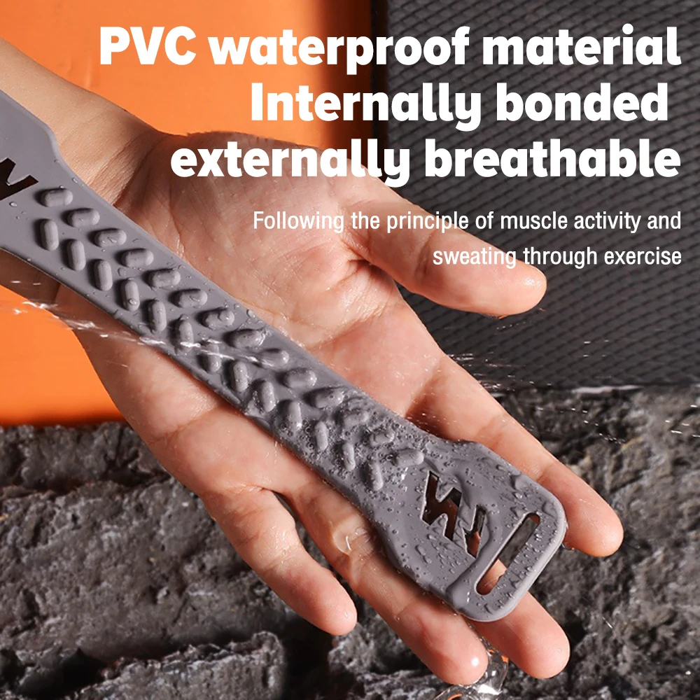 New Materials PVC Patellar Strap Knee Pads Support Waterproof Sweatproof Adjustable Knee Strap for Gym Sport Fitness Running 1PC