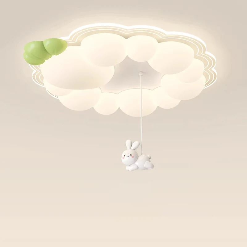 Children's Room Bubble Cloud Ceiling Lights Cute Rabbit Cloud Light Romantic Warm Boy Girl Bedroom Decor Baby Room Ceiling Lamps