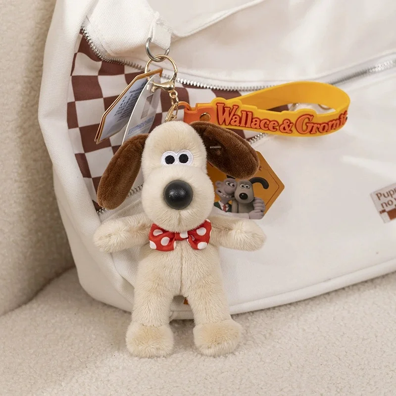 Classic Anime Genuine Wallace Cromit Plush Dolls Keychains Small Pendant Backpack Hangings Christmas Birthday Graduation Gifts