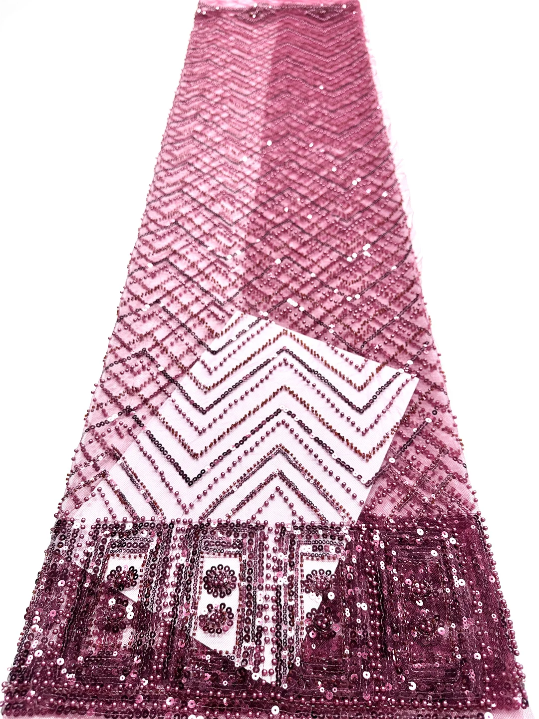 

Элитная африканская кружевная ткань с пайетками и бисером 2026, высококачественная вышитая кружевная ткань, 5 ярдов, французское кружево, нигерийская сетчатая кружевная ткань