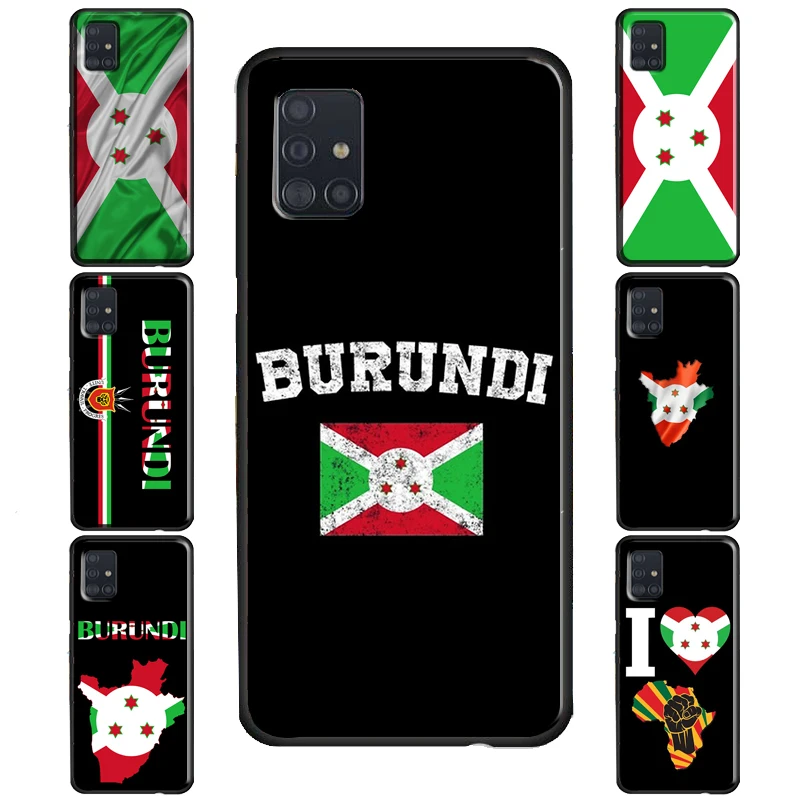 Burundi Flag Case For Samsung Galaxy S20 FE S22 S21 Ultra S8 S9 S10 Note 10 Plus S10e Note 20 Ultra