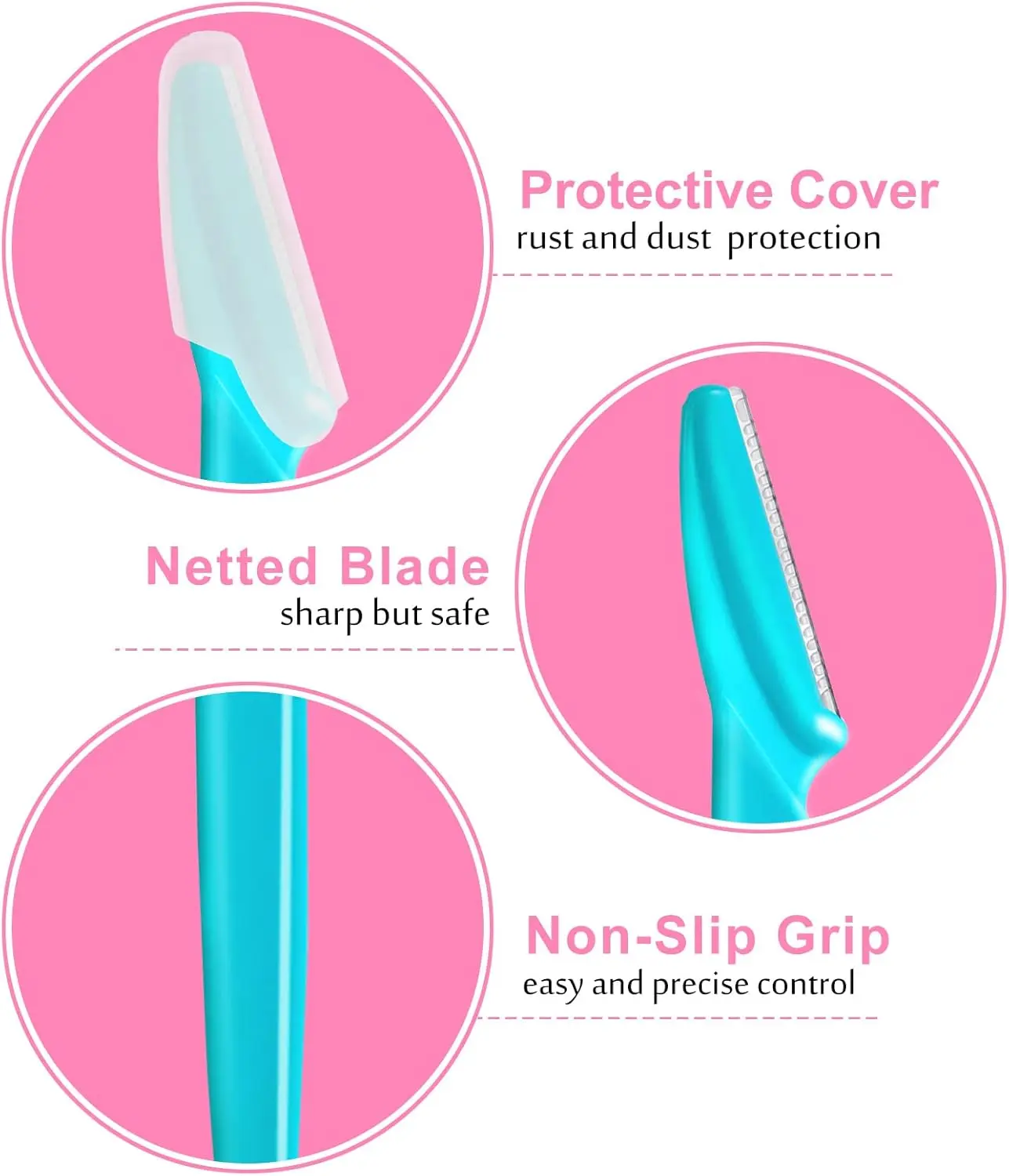 5/10Pcs Eyebrow Trimmer and Facial Hair Shaver Portable Safety Razor for Precise Eyebrow Shaping and Hair Removal Womens Makeup