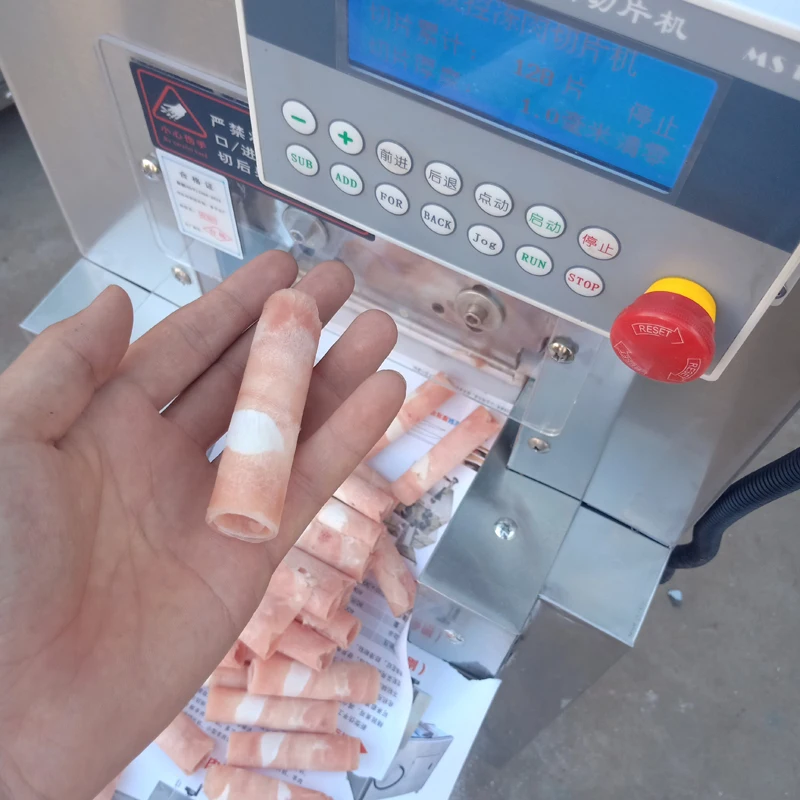 

Automatic Electric Lamb Roll Slicer Industrial Frozen Meat Slicer Suitable For Cutting Frozen And Fresh Meat Efficiently