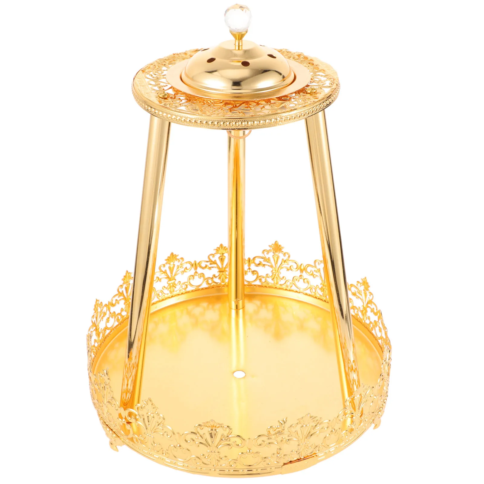 

Retro Incense Burner Alloy European Style Desktop Decoration Multi-Use Home Salon Office Censer Holder Zinc Metal Fragrance