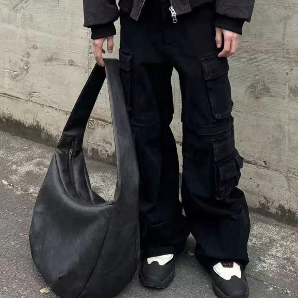 

Большая сумка ​ ​ Мужская сумка через плечо в винтажном стиле ​ ​ Сумка через плечо большой емкости из искусственной кожи ​ ​ Большой размер ​ ​ Плиссированная большая сумка ​ ​ Ежедневно