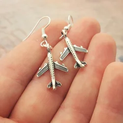 New Fashion Jewelry Airliner Airplane Earrings Travel Tourism Stewardess Earrings Gifts