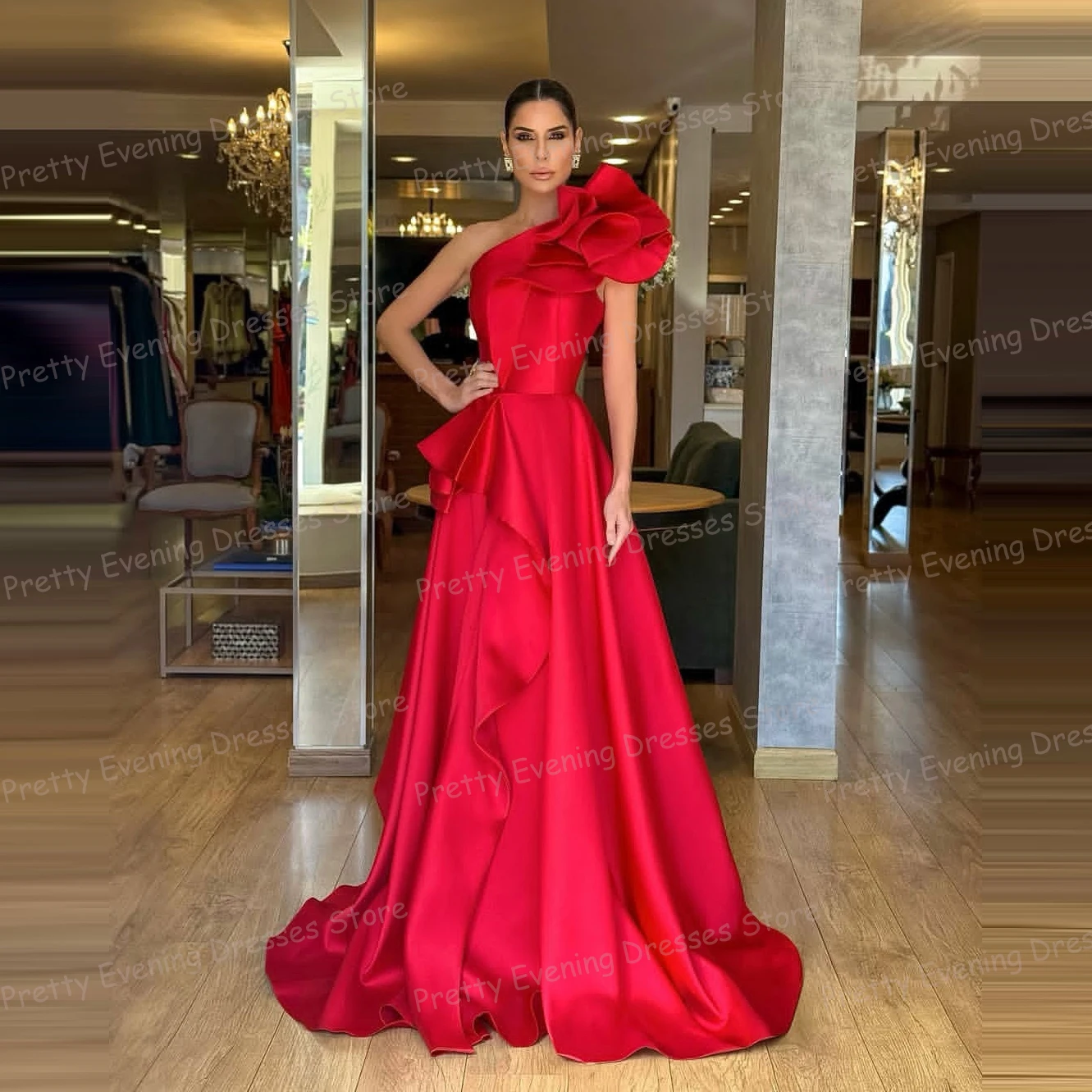 

Простые сексуальные вечерние платья женские трапециевидные платья без рукавов на одно плечо для выпускного вечера Vestidos Fashion по индивидуальному заказу فساتين سهر