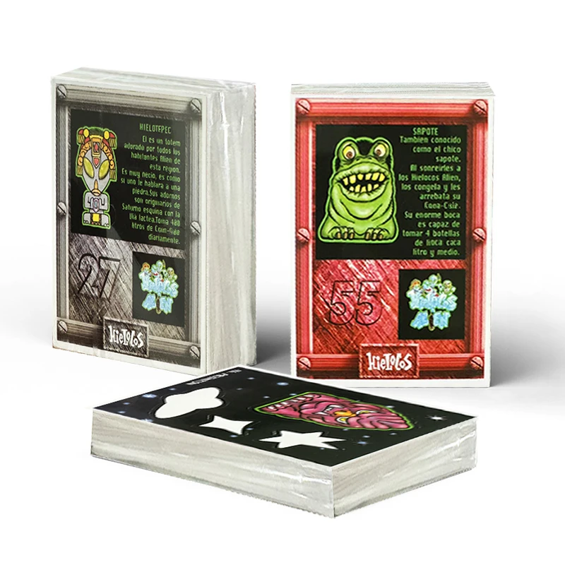 Lote De Tazos Sabritas Hielocos Alien 60 uds colección De pegatinas De tarjetas Completa regalo infantil De coleccionista puede brillar en la oscuridad