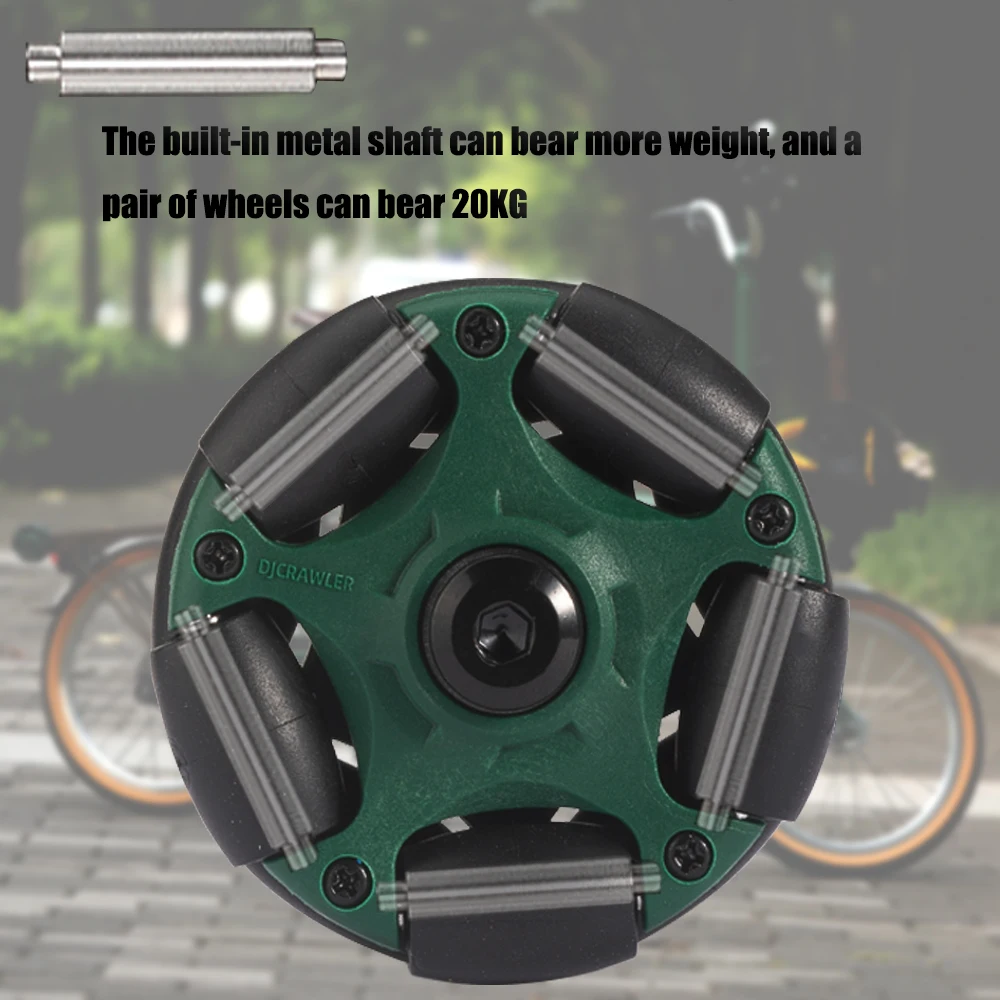 2PCS 58mm Omni Easy Limited green noise Reduction Wheels for Brompton Part Roller Rack Wheels with Bearing M6*60MM Screws