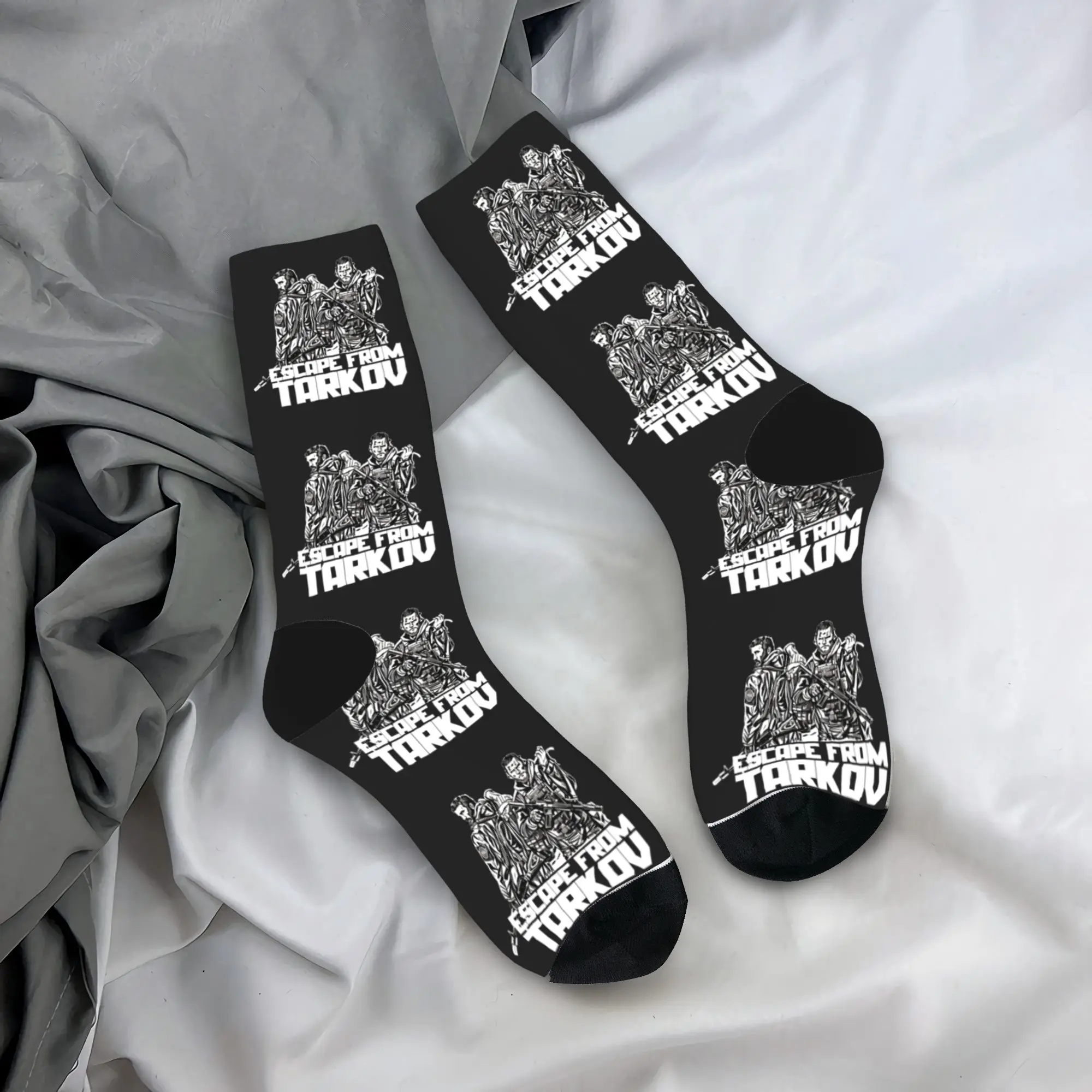 

Escapes from Tarkovs Art Symbol Stockings Game Fans Kawaii Socks Men Comfortable Socks Graphic Non Skid Socks Gift