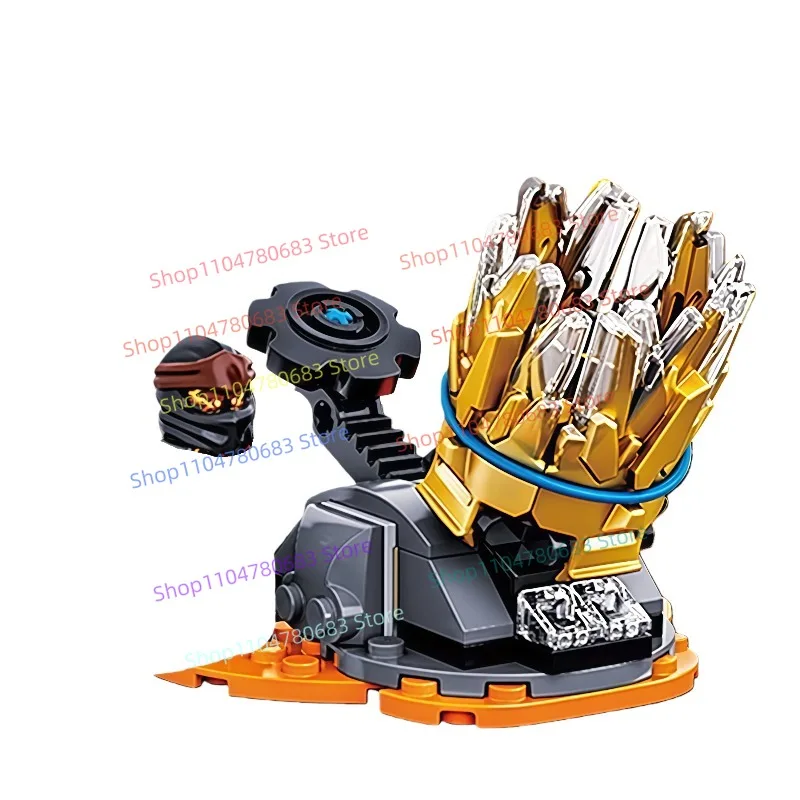 Bloc de construction MOC, toupie, Mini figurine d'assemblage, modèle de décoration, Anime TV saison 18, accessoire, jouet décoratif, cadeau de vacances