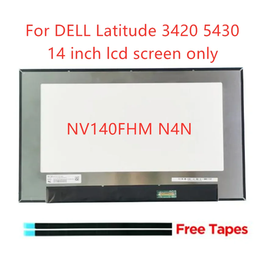 tela led para dell latitude matriz lcd de 14 polegada para 3420 5430 laptop display led nv140fhm n4n 1920x1080 fhd ips 30 pins 01