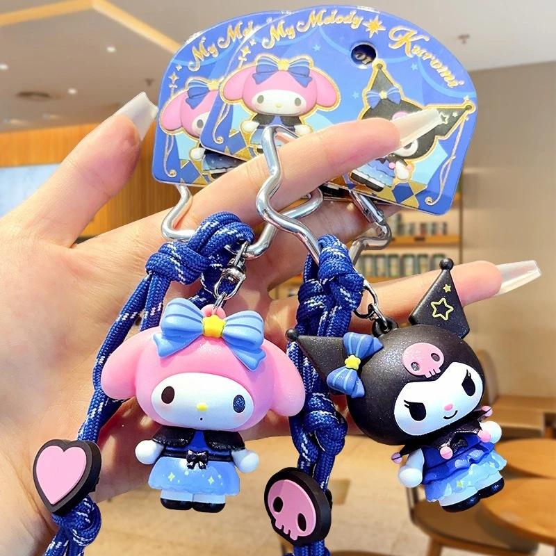 Phone Accessories For Your Car - Genuine Sanrio Cartoon Kuromi Bracelet Keychain