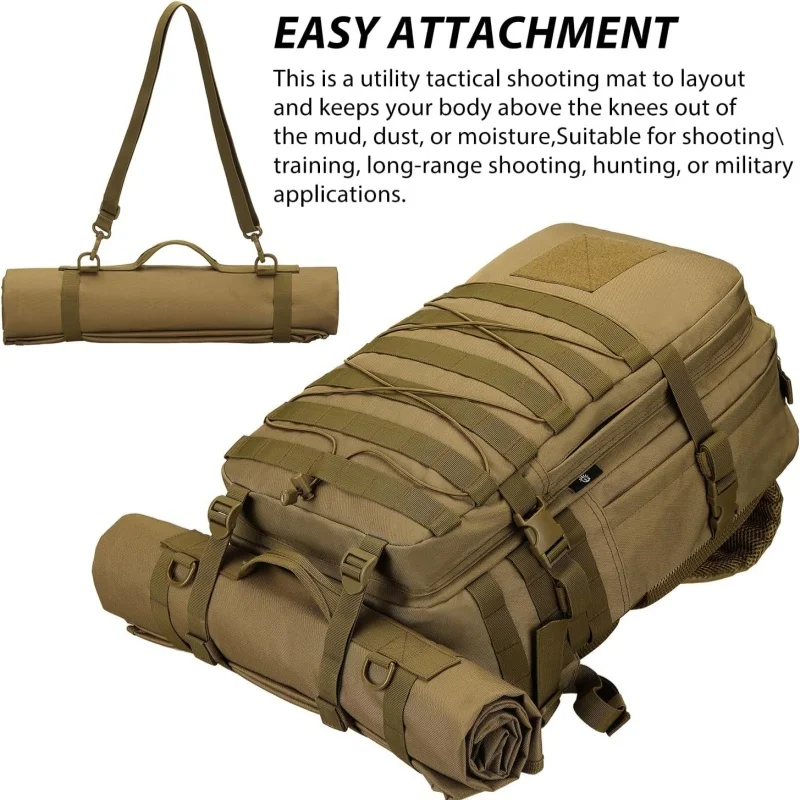 Military Tactical Shooting Mat Oversized Waterproof Camping Pad Outdoor Training Gear Foldable Portable For Field Hunting