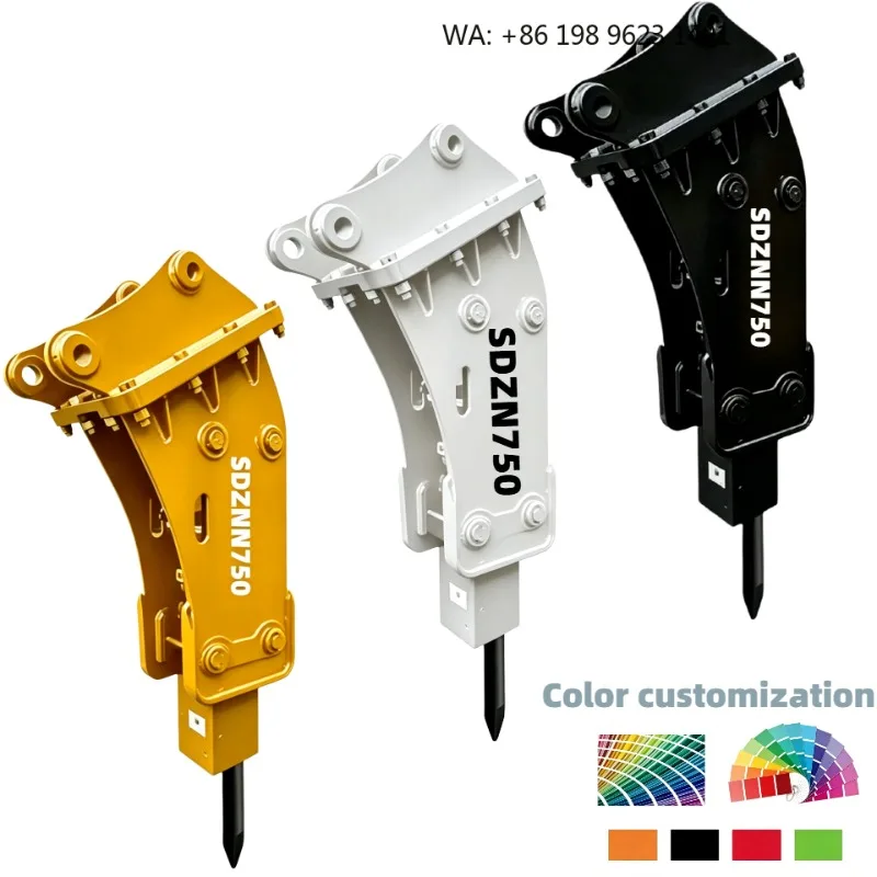 High Frequency Silenced Box Side Hydraulic Breaker Efficient Urban Construction Rock Tool 6-9 Ton Excavator Equipment view 2