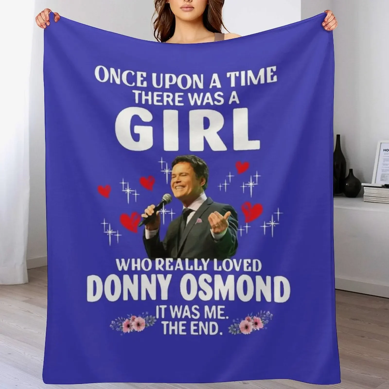 

Girl who love donny osmond Throw Blanket Decorative Soft Throw Blanket for Couch Sofa