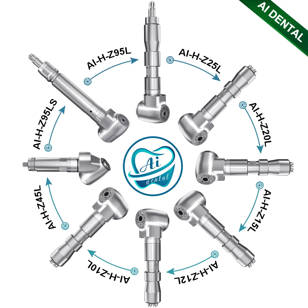 Dental Handpiece Head With Middle Gear Spare Parts for Low Speed Contra Angle Implant Endodontics AI-X/Z/SG Series