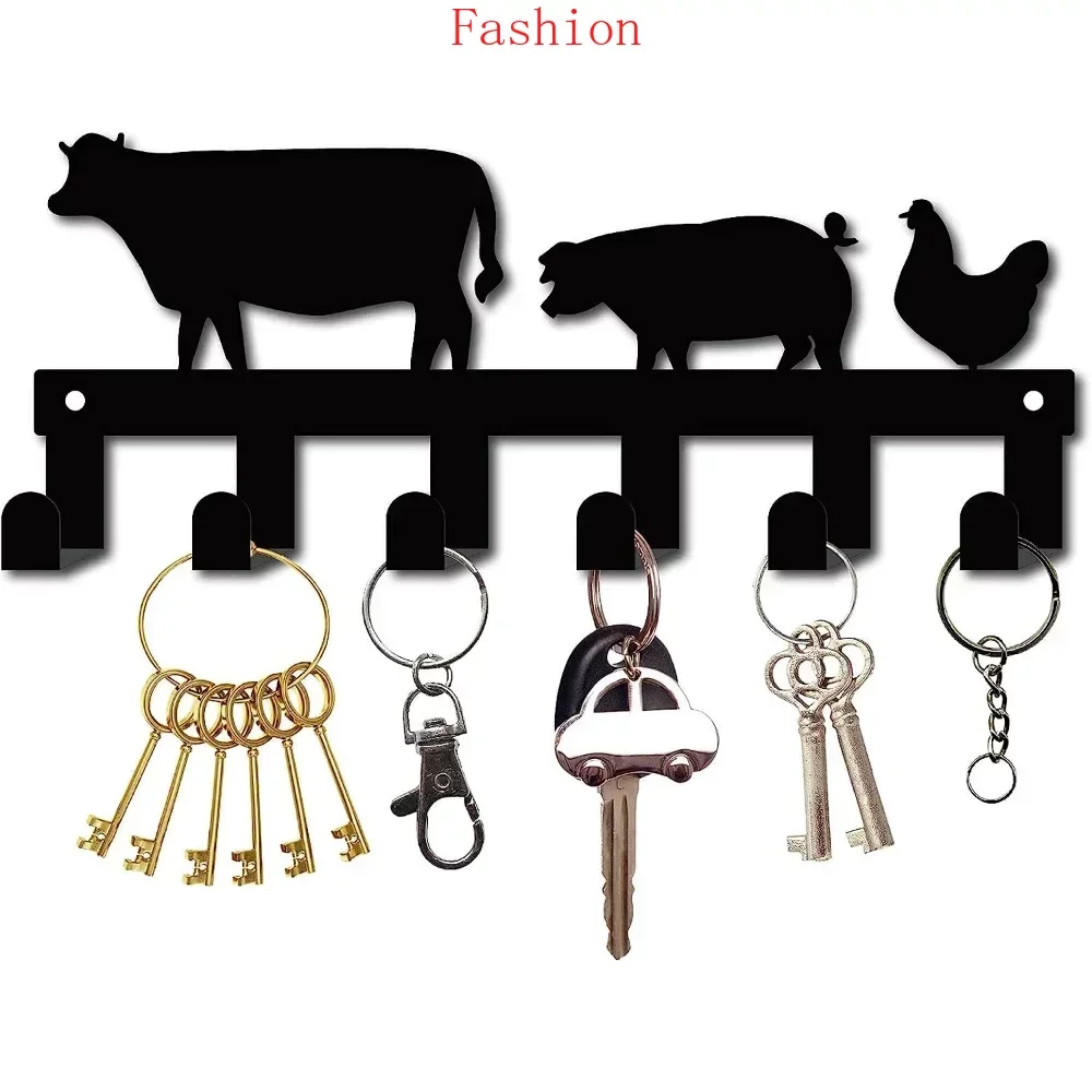 

1pc Wall Mounted Hanger Key Holder Decorative Coat Hooks Key Hanging Organizer Rack Storage Rack Towel Rack Key Holder Wall wall