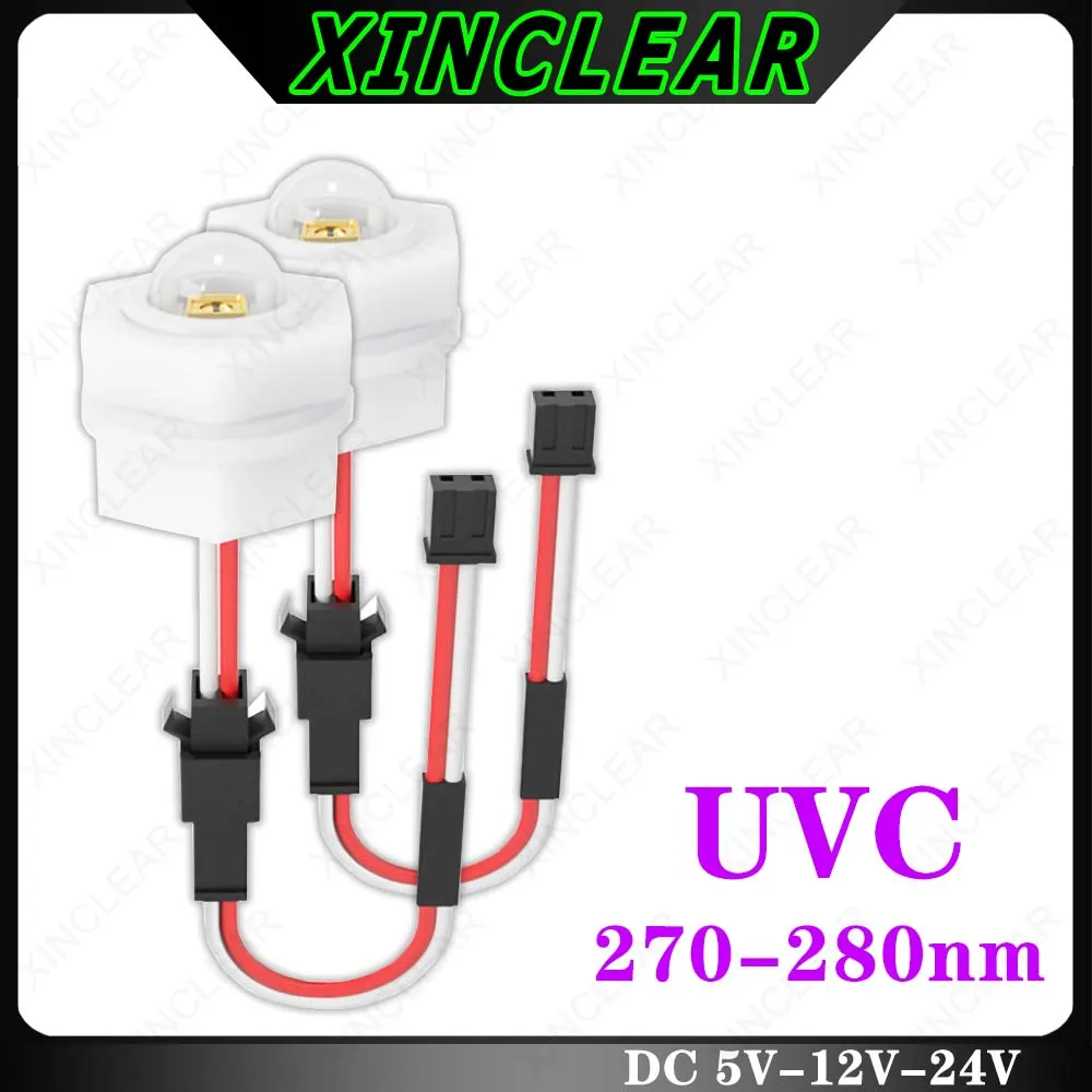 

High Quality Deep UV LED Ultraviolet Lamps 270nm 275nm 280nm UVC 5V 12V 24V For Water Purification Disinfection Sterilization