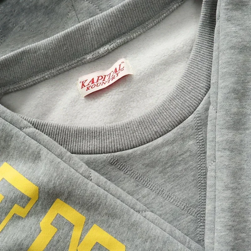 25SS Kapital Kountry المتضخم هوديس عادية القطن الخالص وشاح الرقبة مقنعين البلوز الصوف البلوز البدلة