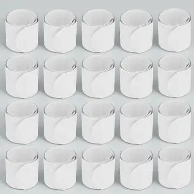 

30Pcs White Graffiti Slap Bracelets DIY Compact Kids Bands Party Favors Festival Supplies Slap Bracelets Party Favors