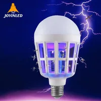 Indoor Outdoor Bug Zapper Light Bulb UV 2-In-1 Indoor Electric Mosquito Killer Lamp with Energy Saving LED Light Bulb